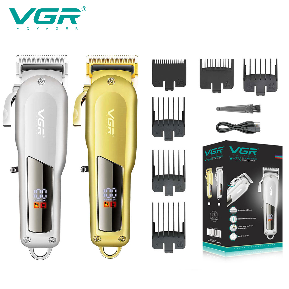VGR Hair Clipper Hair Trimmer  - огляд і ціна Gold 6248R