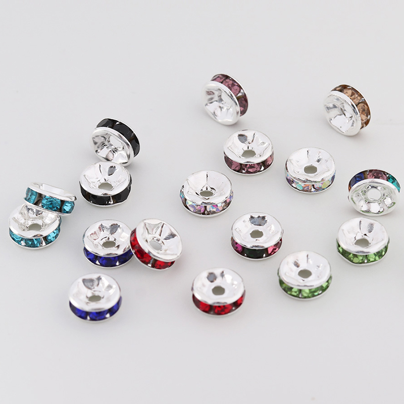 50pcs 4 6 8 10 12mm Rhinestone - огляд і ціна Gold 6138